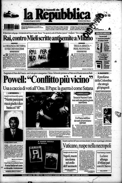 Il lunedì de La repubblica